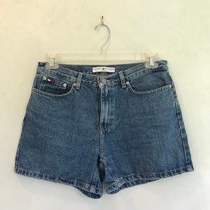 Tommy Hilfiger high-waisted denim shorts